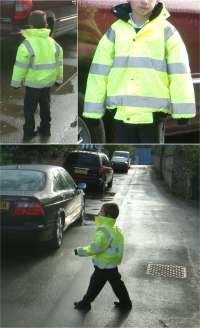 Children's High Visibility Bomber Jacket Coats (yellow)