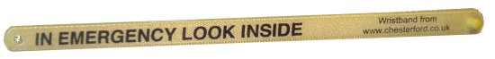Identification wristbands image