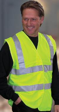 high visibility waistcoats / vests for children and adults - yellow, orange and other colour available