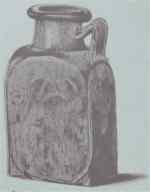 Glass cremation urn found at Bartlow Three Hills