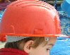 Children's hard hats / childrens safety helmets / industrial hard hats for children / kid's safety helmets - safety hard hats for kids.  Construction site helmets made to BS EN 397