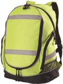 high visibility rucksacks, high visibility bags, yellow reflective bags, high vis backpacks, yellow backpacks, yellow high visibility tool bags, high vis holdalls, yellow sports bags, high visibility yellow book bags, school bags