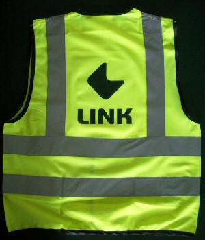Printed high vis waistcoats (personalised high vis vests) - your logo printed on high visibility waistcoats